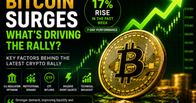 Bitcoin price rally showing BTC surging as institutional demand, regulation optimism and short liquidations drive the crypto market higher